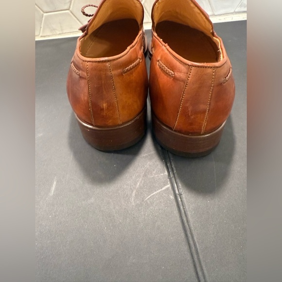 Calzoleria Harris Firenze Tassel Leather Loafer Shoe Men Sz 10 Handcrafted Italy main image 6